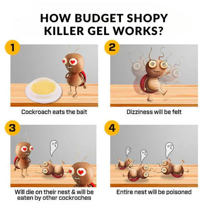 🚨 FINAL 3 HOURS: BUY 1 GET 1 FREE – Viral Cockroach Killer Gel Stock CRASHING! 🔥 12pc in 1 Packet